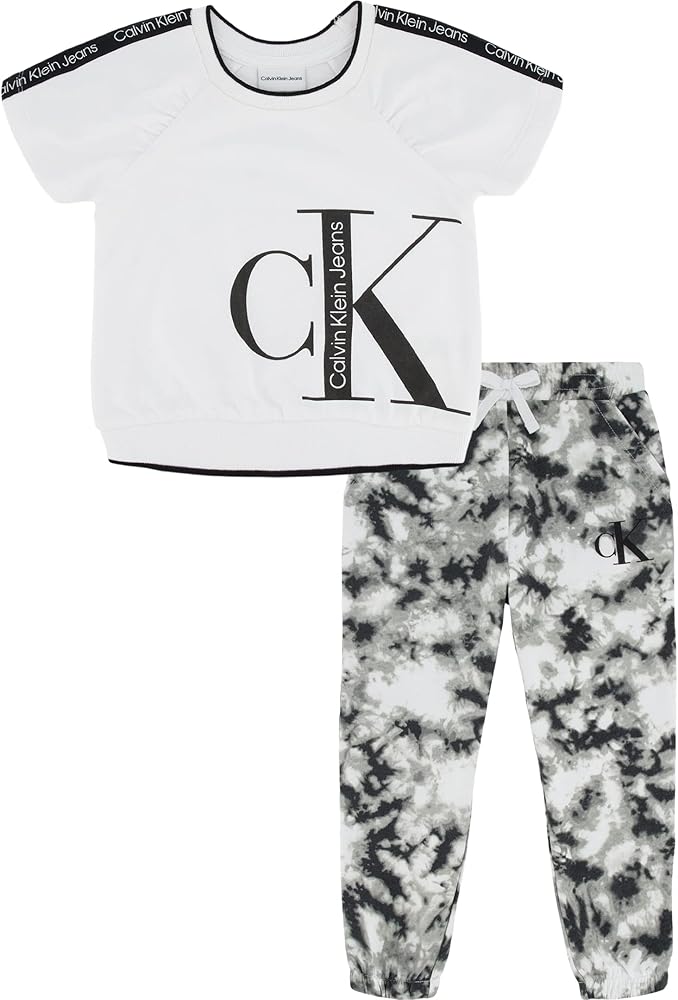 Calvin Klein Girls' 2 Pieces Jogger Set