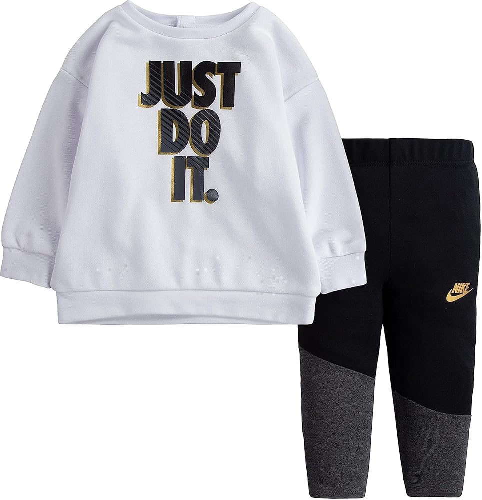 Nike Girl's Go for Gold Leggings Set (Little Kids) Black 6X Little Kid