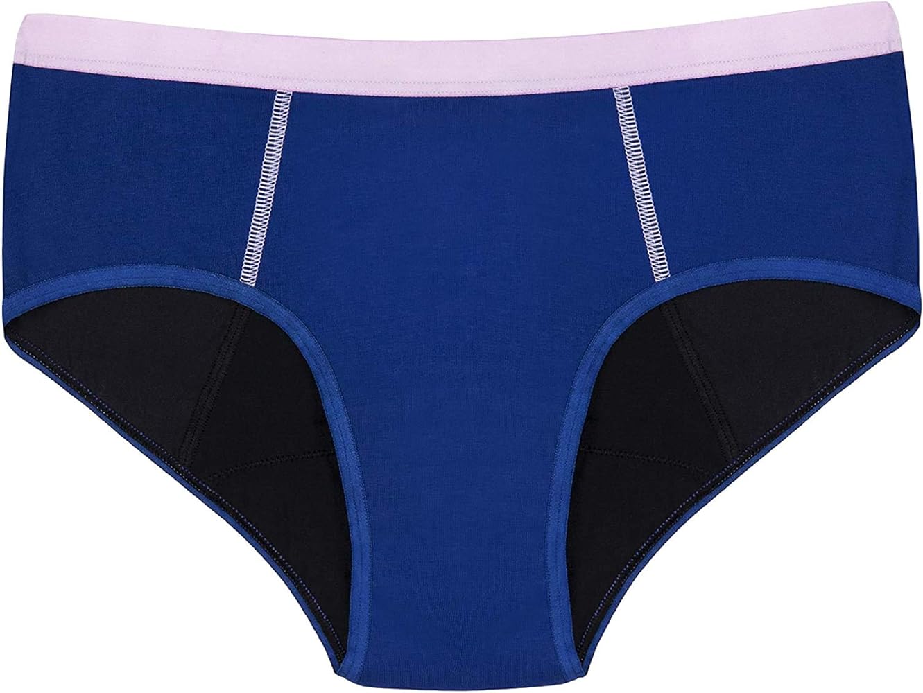 Thinx BTWN) Teen Period Underwear - Brief Panties, 9/10 - Super Absorbency Blue