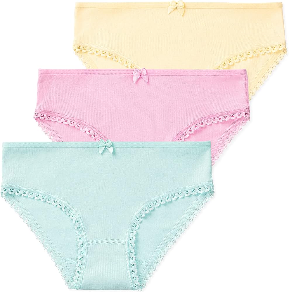 Lucky & Me | Lily Girls Briefs | Children's Organic Cotton Underwear | 3 Pack