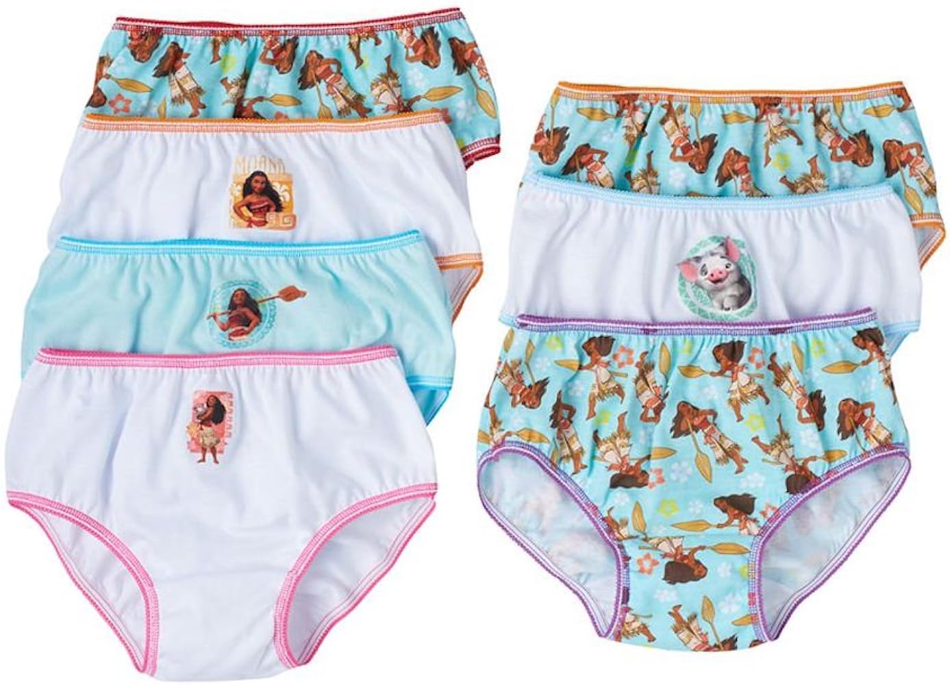 Disney Moana Girls Panties Underwear 7-Pack (6)