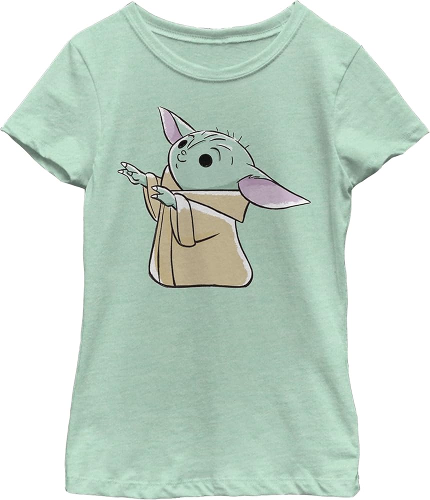 The Mandalorian Girl's Star Wars Animated Grogu Reach T-Shirt