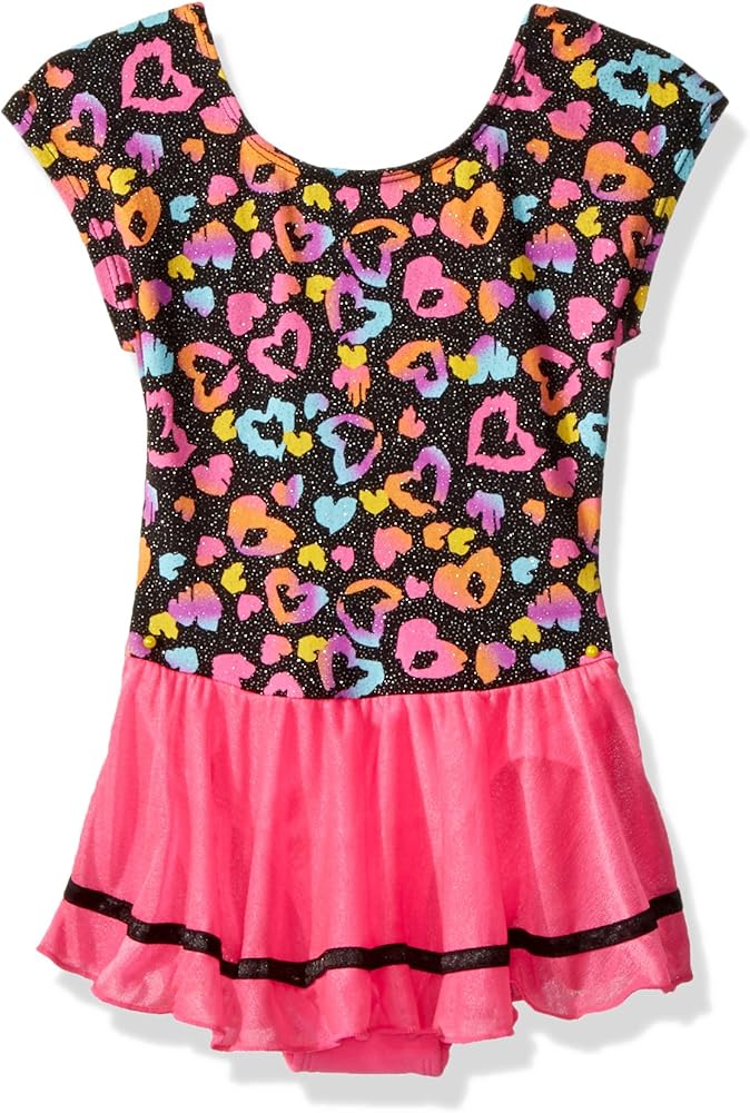 Jacques Moret girls Classic Short Sleeve Skirted Leotard