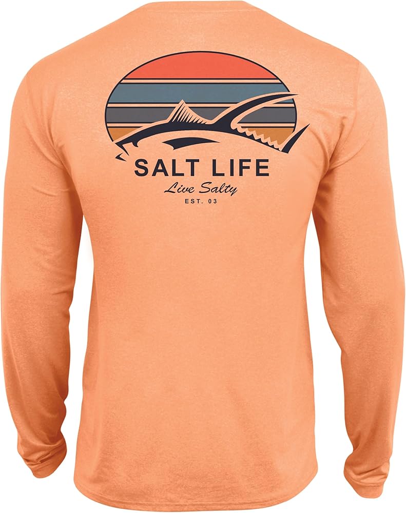 Salt Life Girls' Tuna Tribe Youth Long Sleeve Performance Fit Shirt