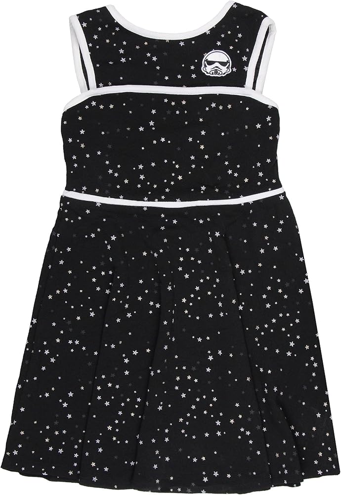 STAR WARS Girls Tsum Tsum Stormtrooper Youth Kids Skater Dress