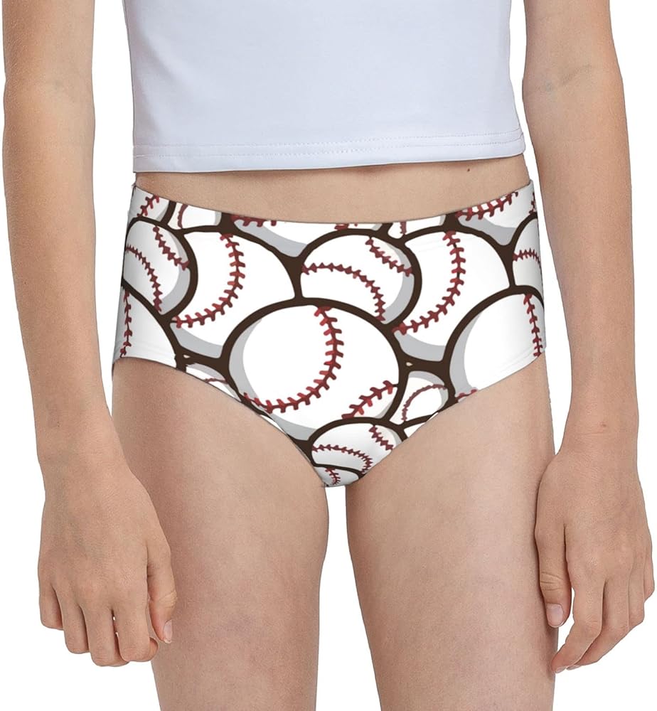 Augenstern Cotton Underwear Baseball Coach Lover Girls'Briefs Soft Underpants