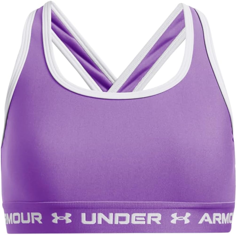 Under Armour Girls' Crossback Mid Sports Bra