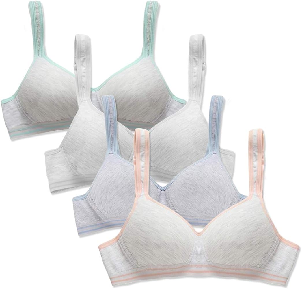 SALIA GIRL Soft Padded Bras for Girls & Teens 12-14, No Wires Cotton Developed Training Bras