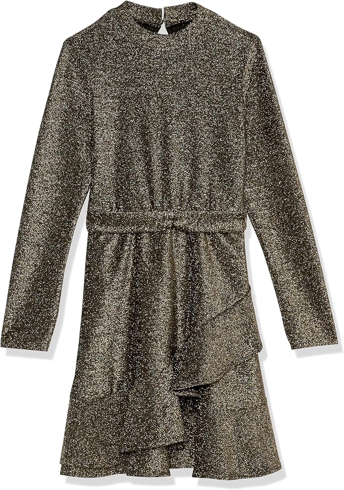 Speechless Girls' Long Sleeve Glitter Knit Party Dress