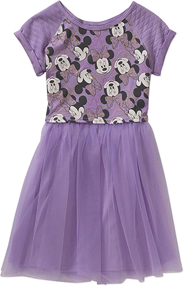 Minnie Mouse Disney Girls' Tutu Purple-Lilac Dress