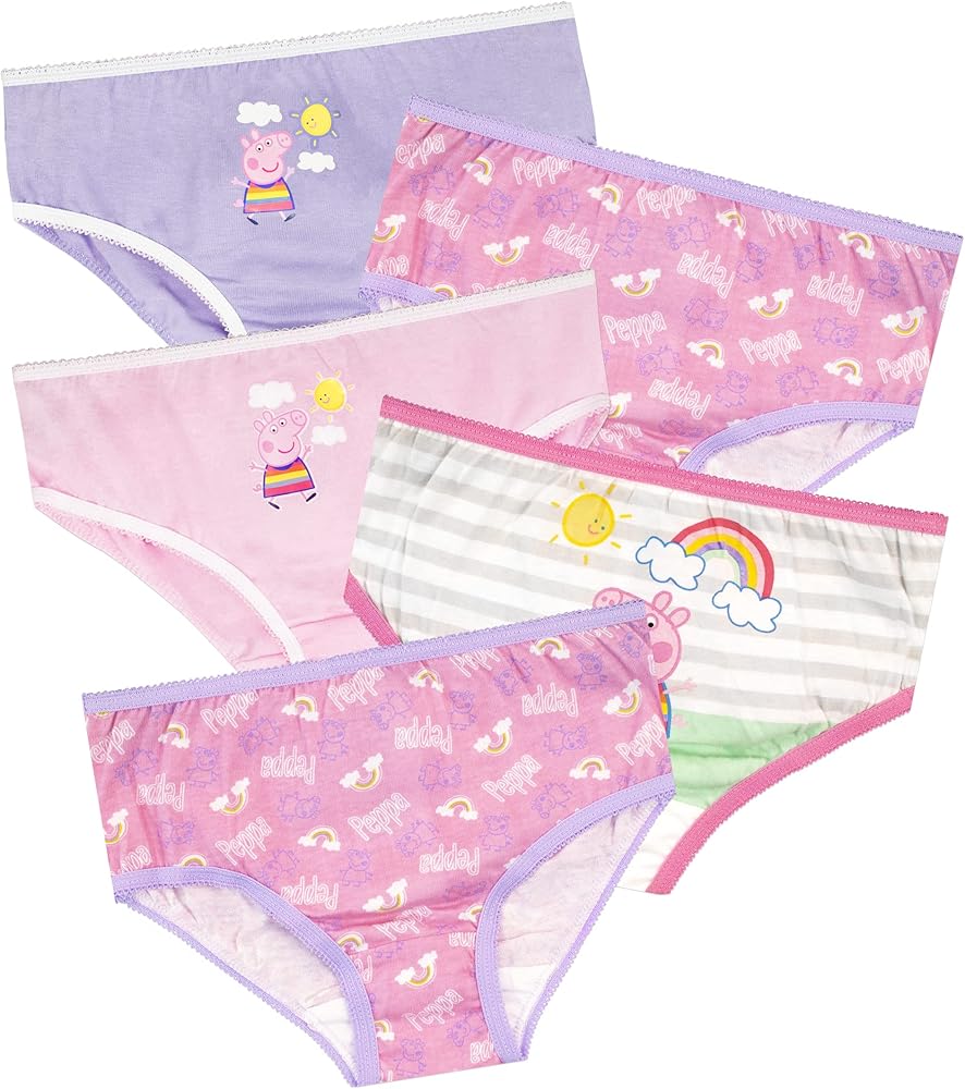 Peppa Pig Girls' Underwear 5 Pack