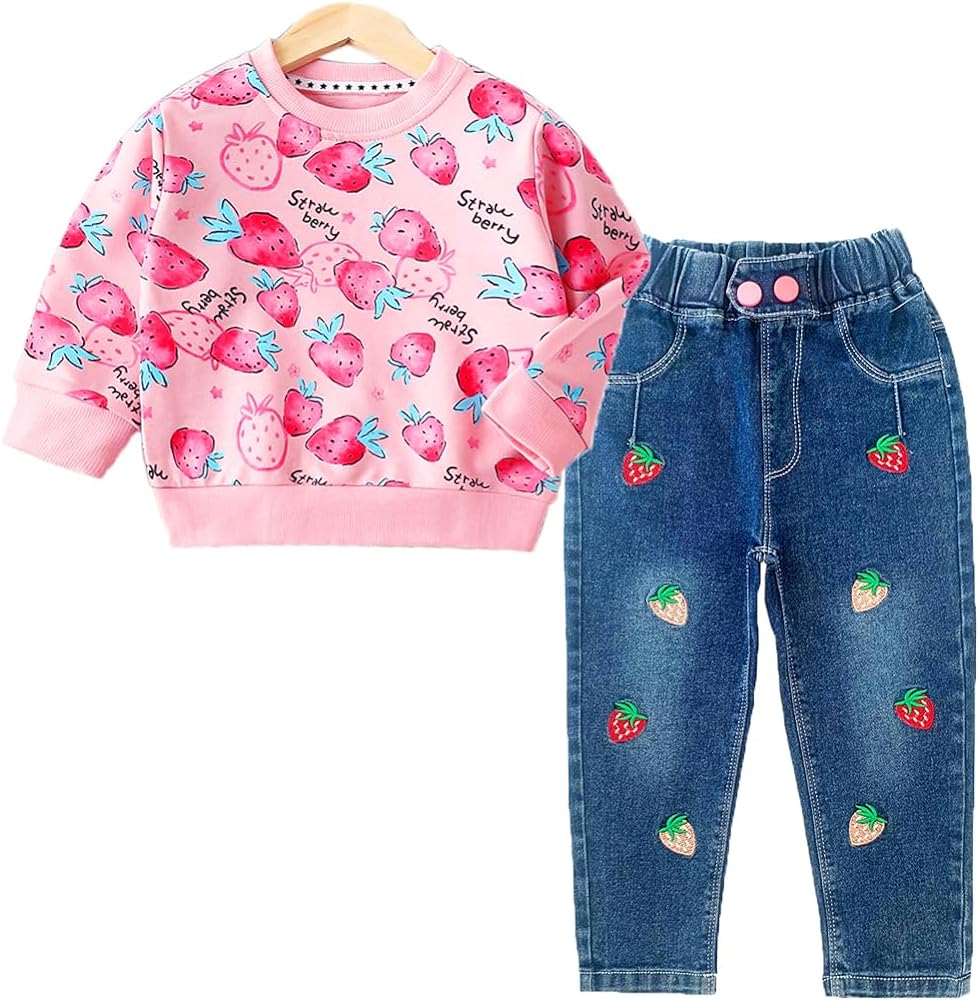 Peacolate 18M-9Years Spring Autumn Girls 2pcs Clothing Sets