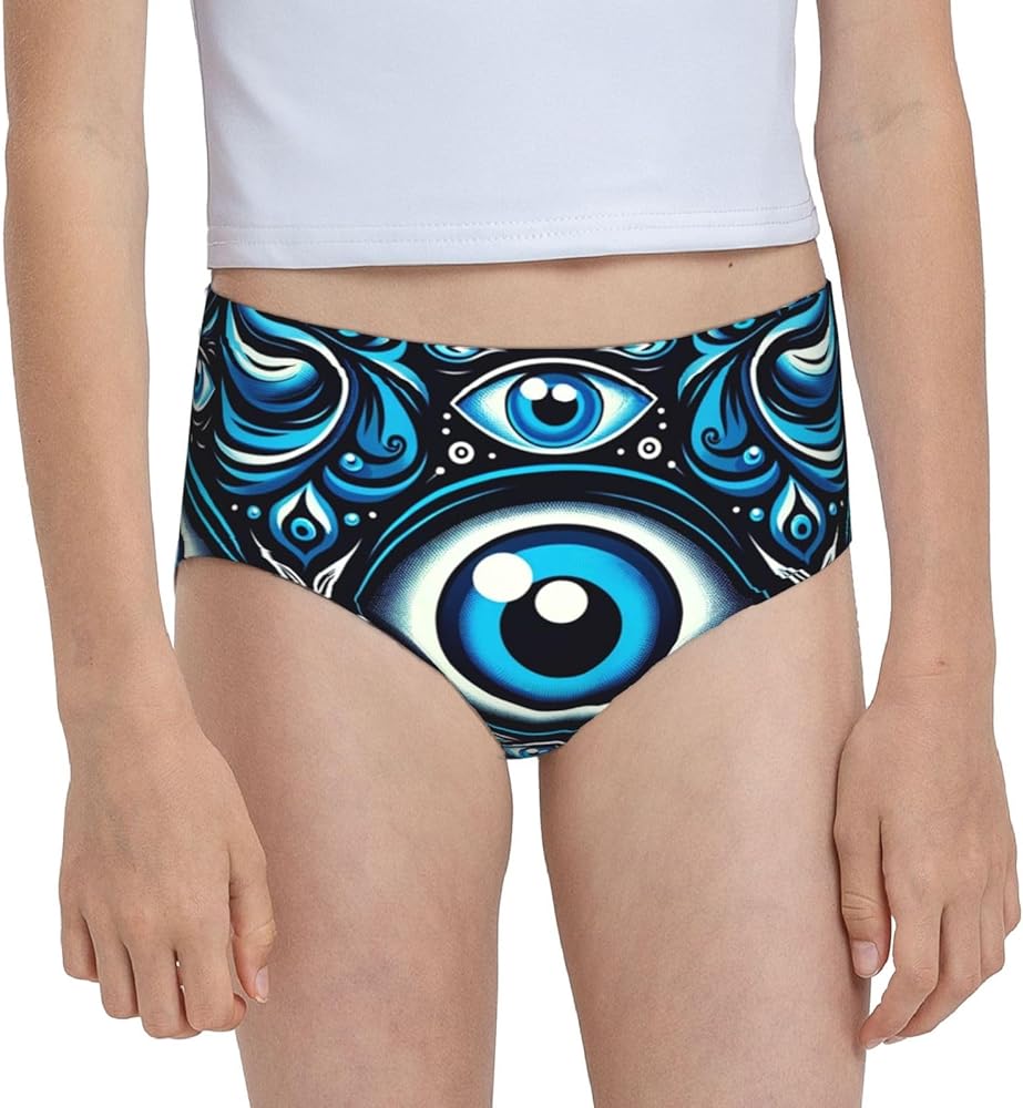 Augenstern Cotton Underwear The-Blue-Evil-Eye Girls'Briefs Soft Underpants