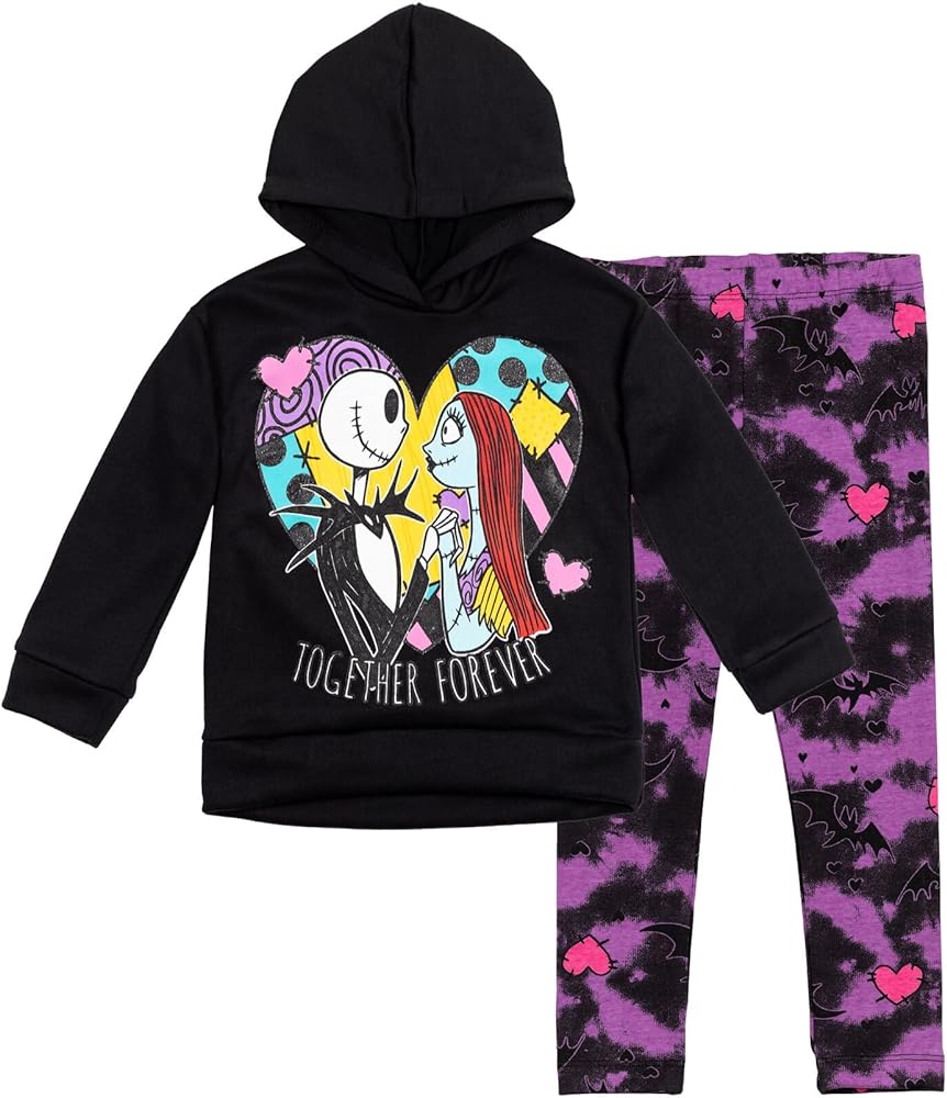 Disney Nightmare Before Christmas Winnie the Pooh Fleece Hoodie and Leggings Set Infant to Big Kid Sizes (12 Months - 14-16)