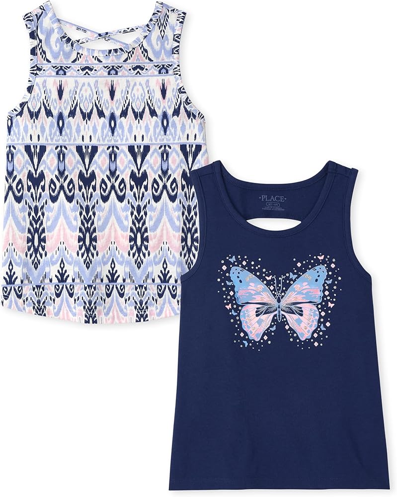 The Children's Place Girls' Sleeveless Graphic Tank Tops