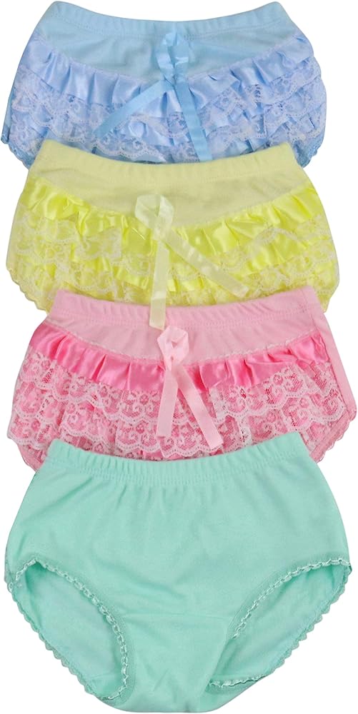 ToBeInStyle Girl's Pack of 4 Cotton Panties