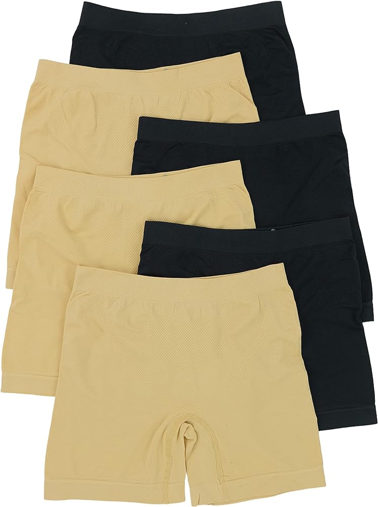 ToBeInStyle Girl’s Pack of 6 Layering Seamless Shorts for Under Skirts