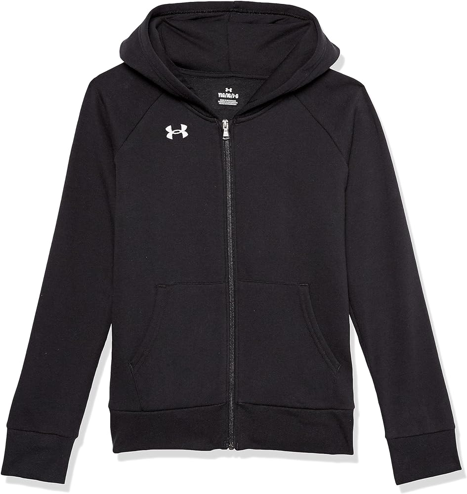 Under Armour Girls' Rival Fleece Full Zip Hoodie