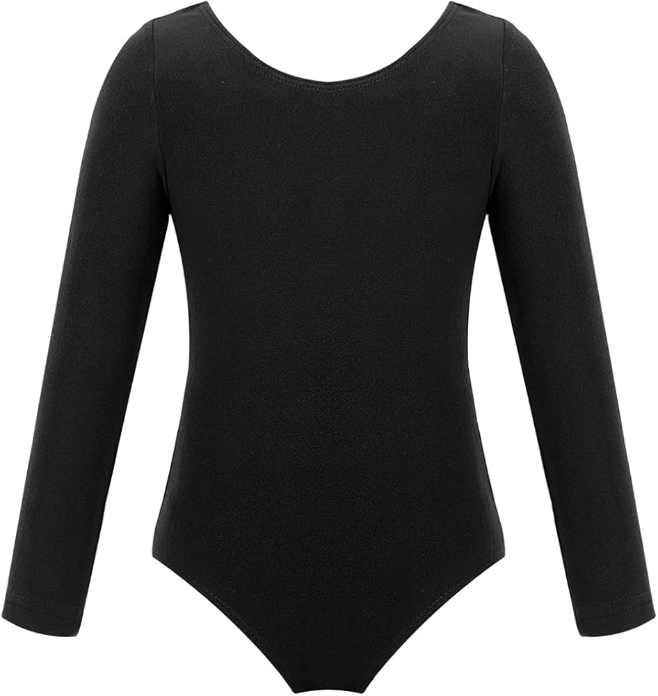 MSemis Kids Girls Classic Long Sleeves Ballet Dance Leotard Gymnastic Unitard