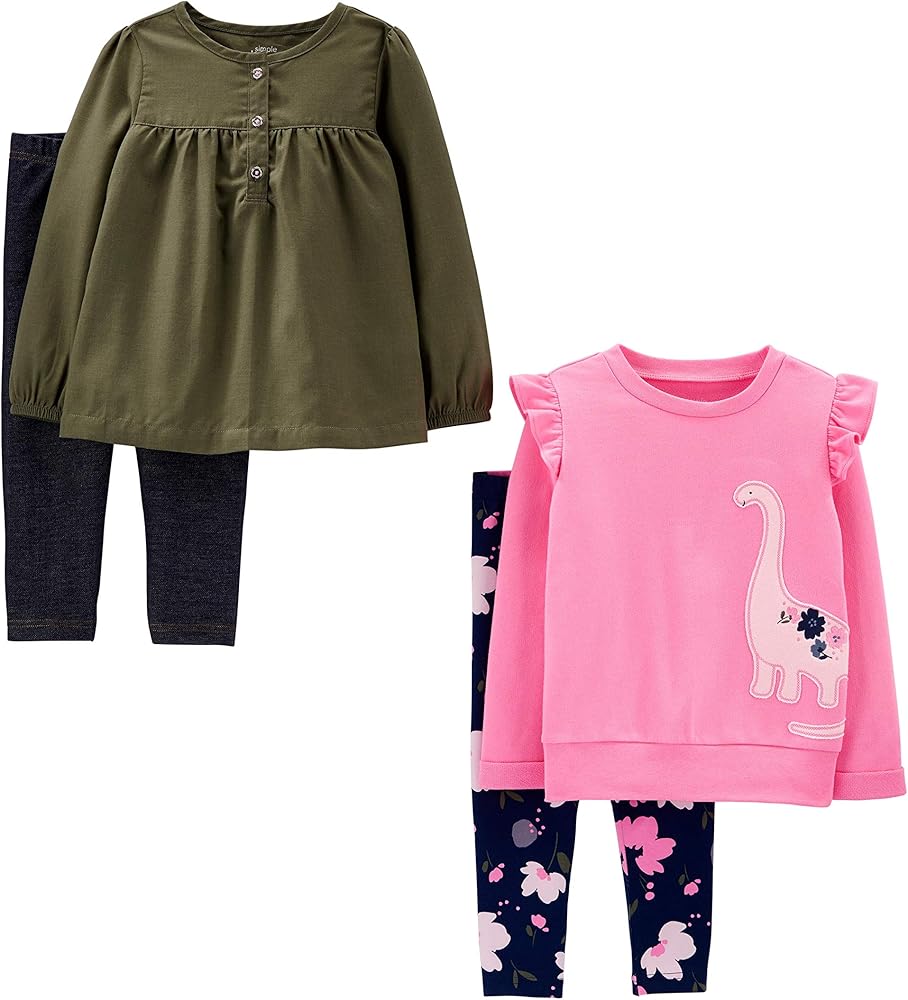 Simple Joys by Carter's girls 4-piece Playwear Set