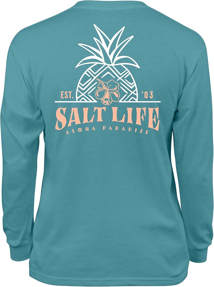 Salt Life Girls' Pineapple Retreat Youth Long Sleeve Tee