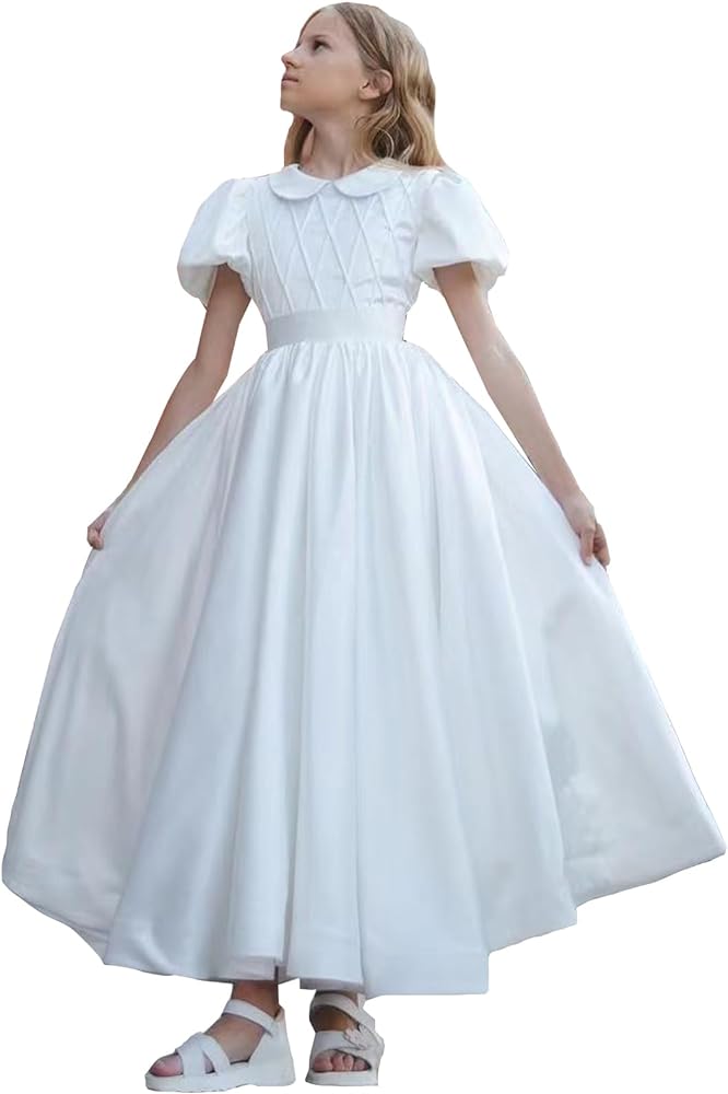 Big Girl 7-16 Year Old Teenage Girl Dress White Wedding Dress