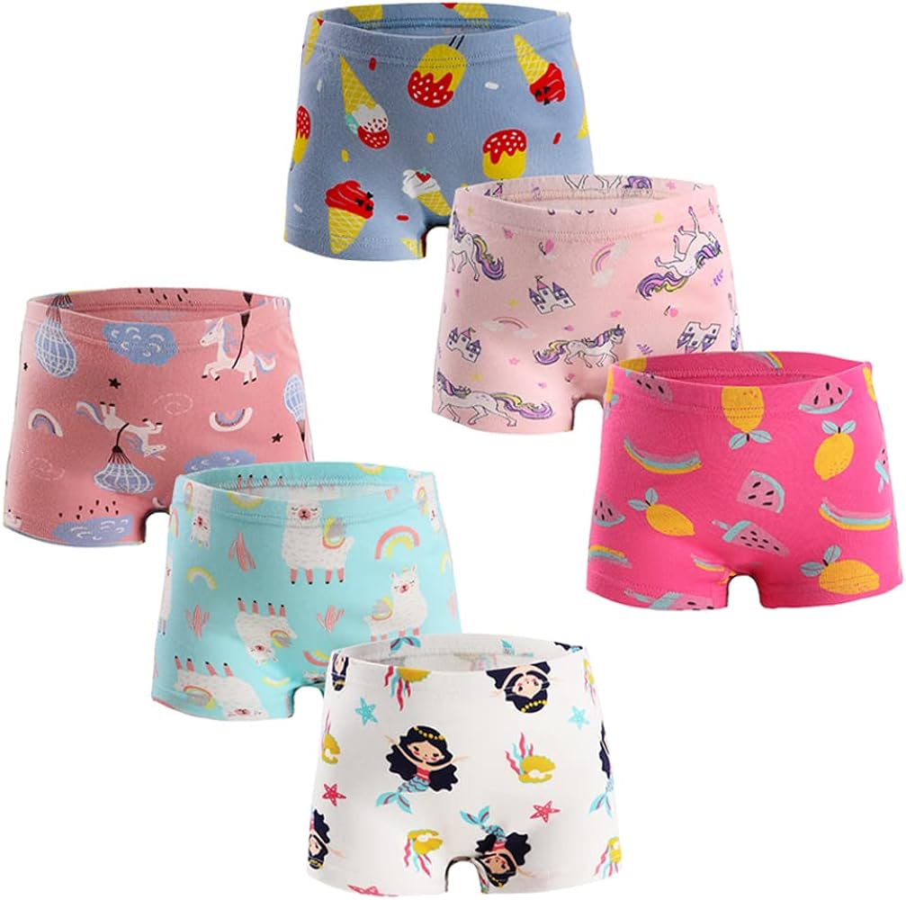 benetia Girls' Soft Cotton Underwear 6-8 Pack