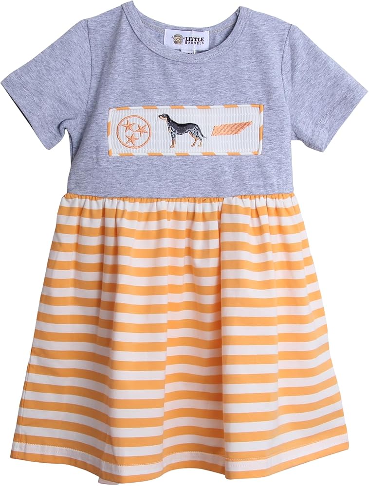 Tennessee Girls Kids Dress State Football Bluetick Coonhound Toddler Youth Apparel