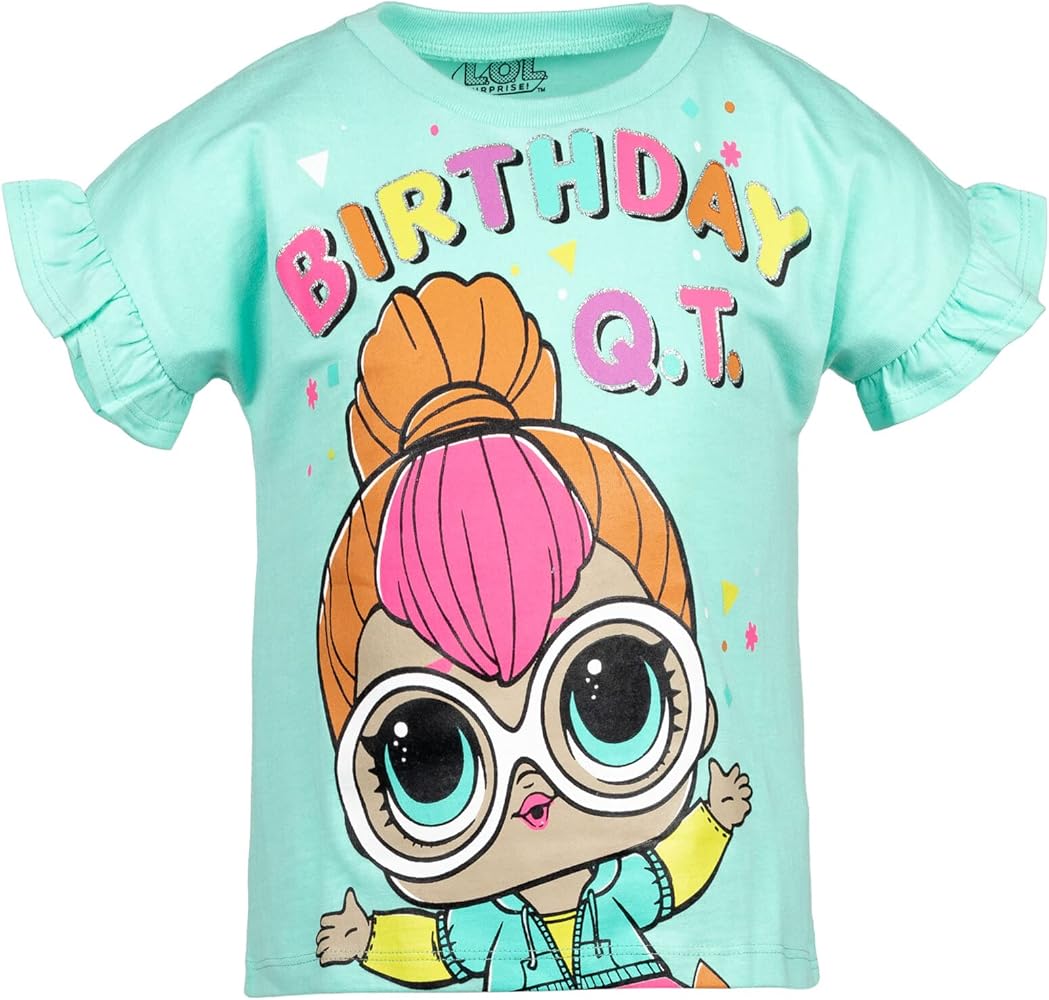 L.O.L. Surprise! Diva Bon Bon Queen Bee Neon QT Birthday Girls T-Shirt Little Kid to Big Kid