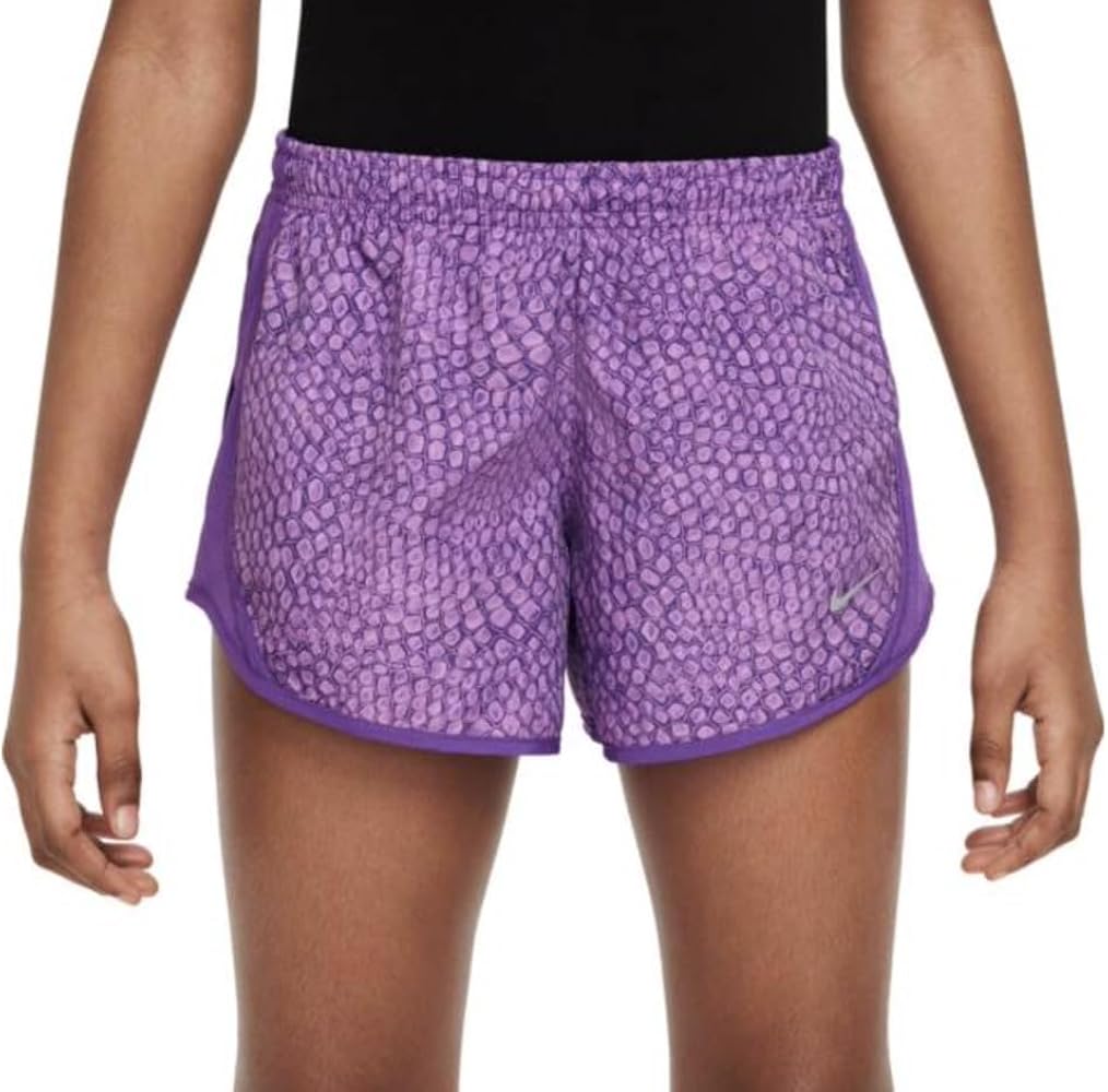 Nike Girls Dri Fit Tempo Printed Running Shorts Large