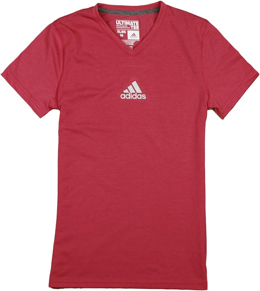 adidas Youth Girls (7-16) Ultimate Athletic V-Neck Short Sleeve Tee