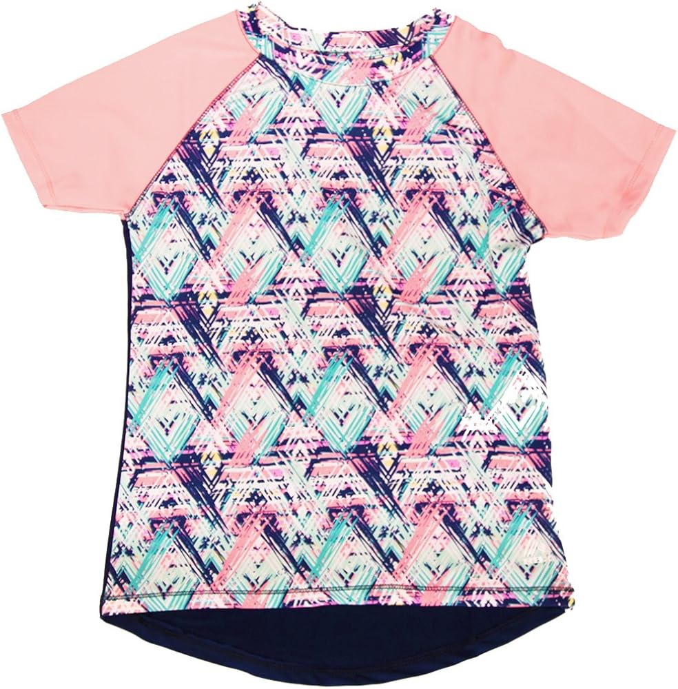 RBX Girls' Printed Performance Raglan Active Top