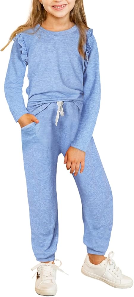 blibean Girls Fall Clothing Sets Stylish Sweatsuit Outfits Size 4-13 Years Old