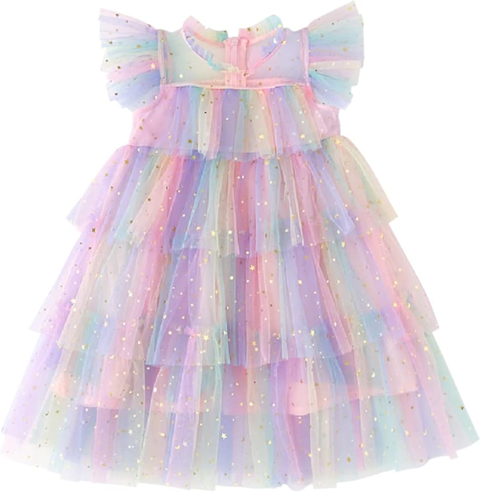 Toddler Baby Girl Tutu Tulle Princess Summer Dress+Flower Headband Party Photoshoot