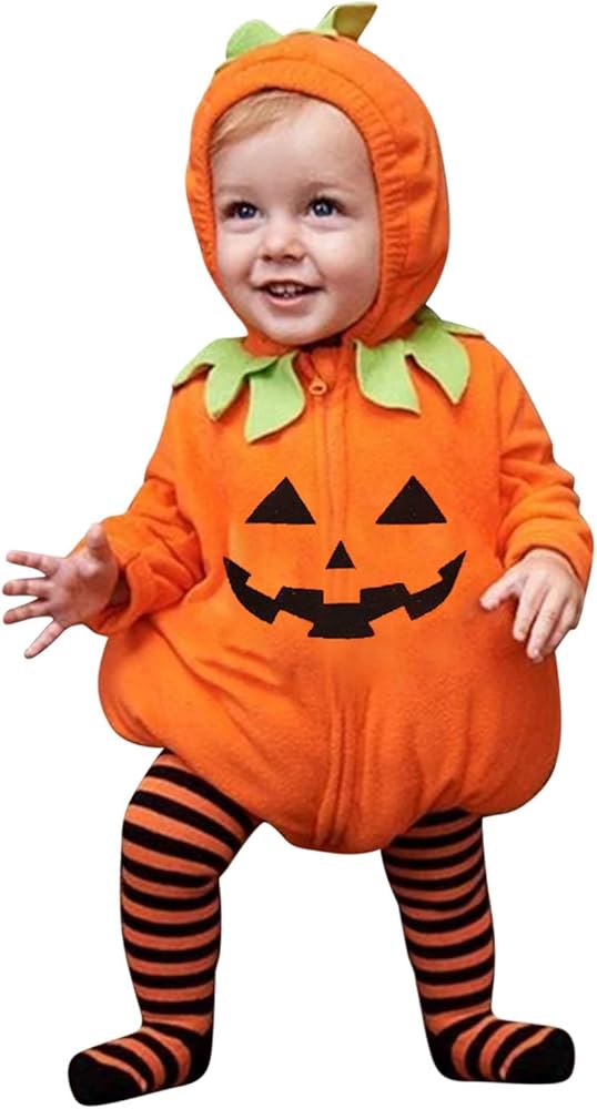 Infant Girl Tops Long Sleeve Halloween Cosplay Romper Costume Soft Fleece Hooded Bodysuit 12 to 18 Month Girl