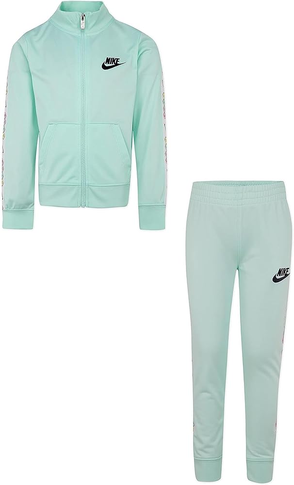 Nike Girl's Heart Tricot Set (Toddler/Little Kids) Mint Foam 4 Little Kid