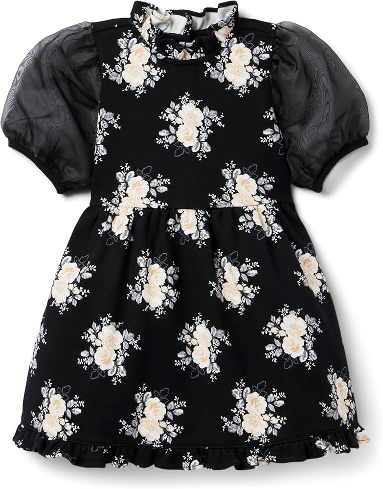 Janie and Jack Girls' Floral Print Dress (Toddler/Little Big Kid)