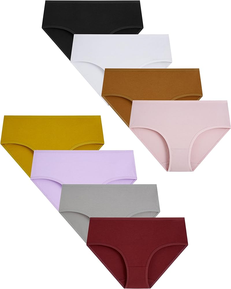 Boboking Teen Girls Underwear Cotton Brief Panties 8 pack