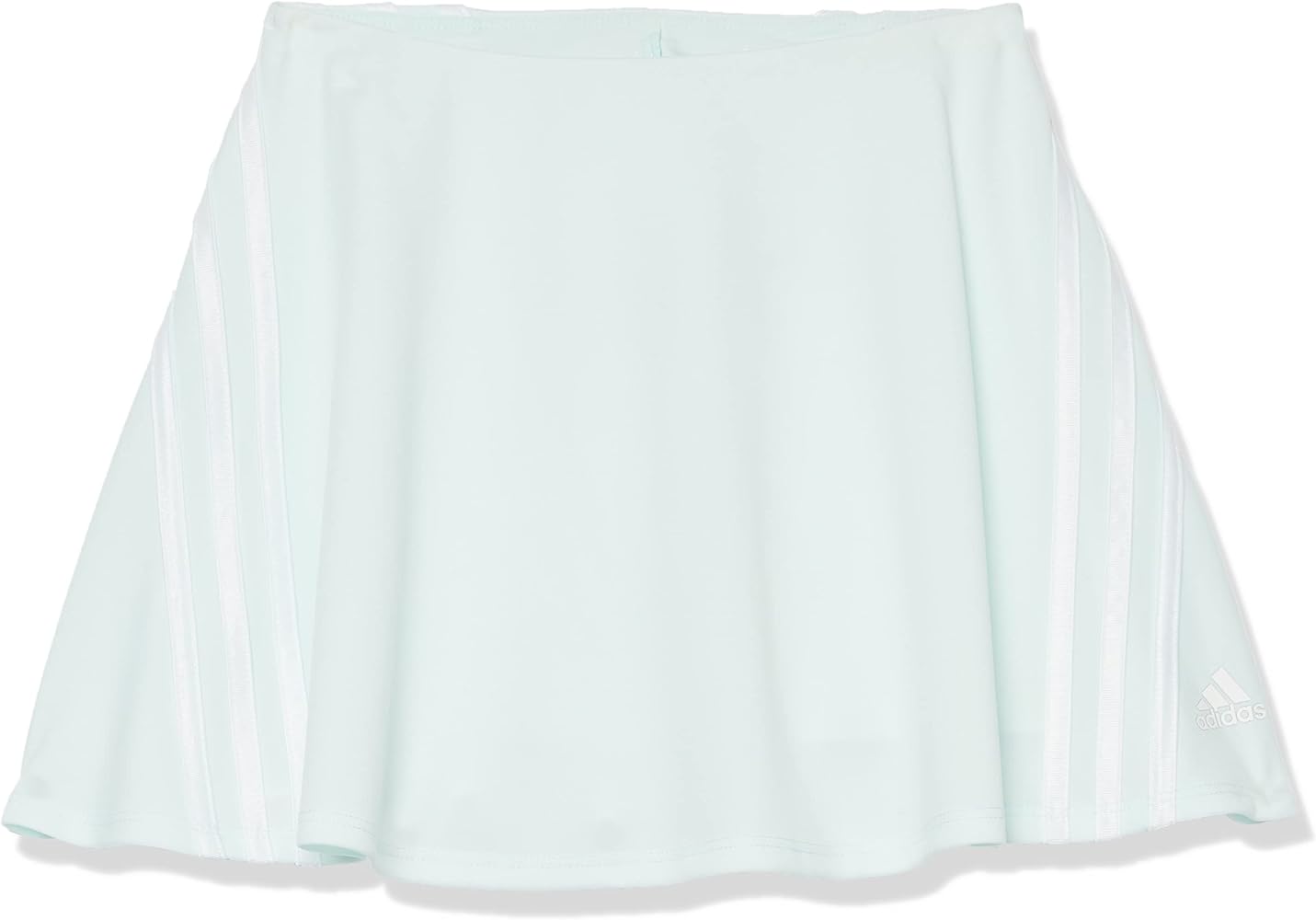 adidas Girls' 3-Stripe Flounce Knit Skorts Tennis Skirt, Ice Mint, X-Large (16)