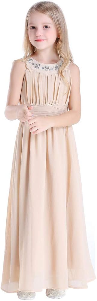 Chiffon Long Junior Bridesmaid Dress