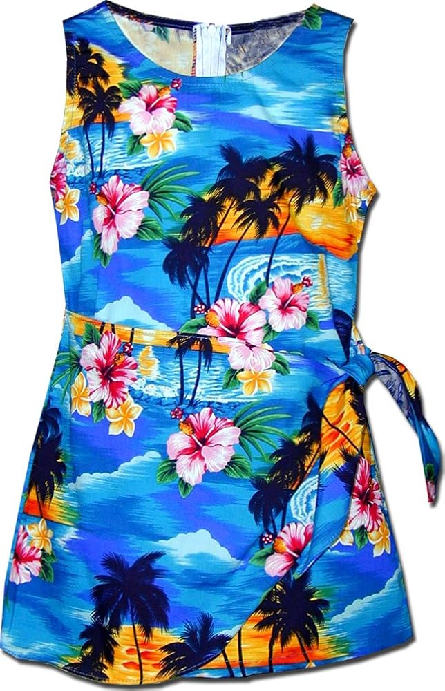 Pacific Legend Girls Hawaiian Sarong Dresses