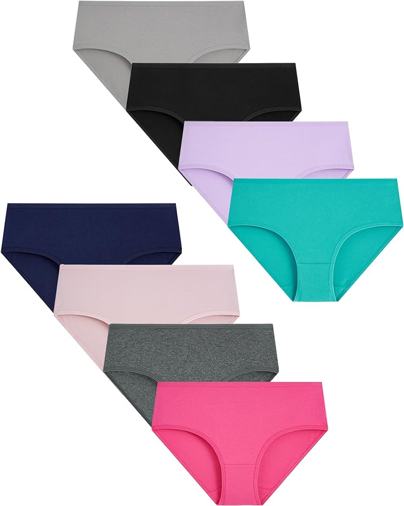 Boboking Teen Girls Underwear Cotton Brief Panties 8 pack