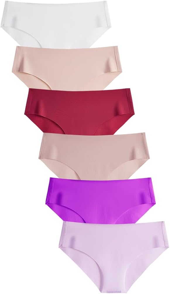 No-Show Women's Panties: Seamless Underwear for Women, No Panty Lines, Soft, Stretchy Resists Shrinkage & Pilling