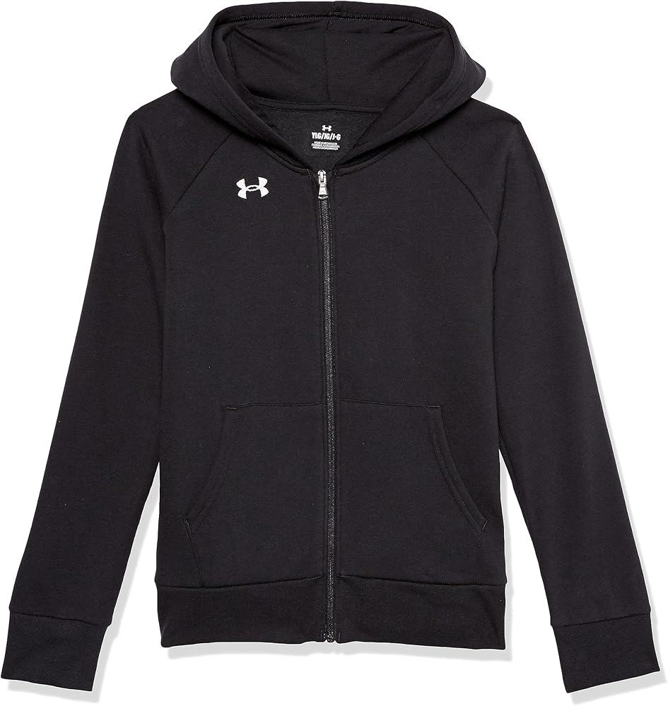 Under Armour Girls' Rival Fleece Full Zip Hoodie