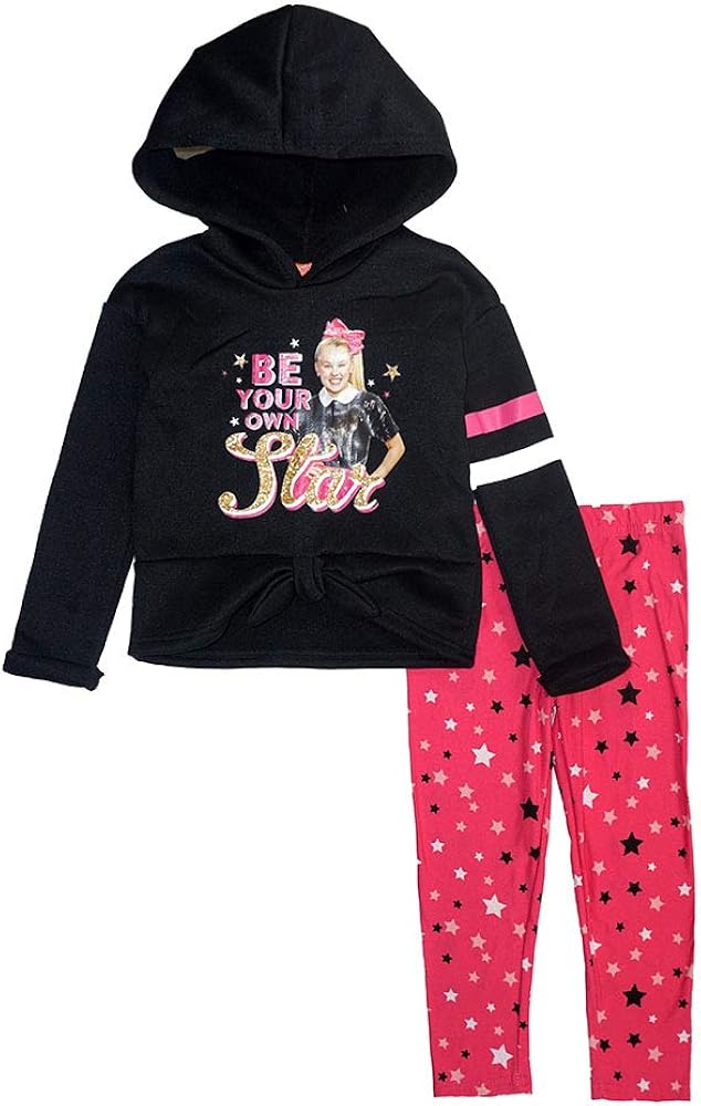 Nickelodeon girls Jojo Siwa 2 Piece Fleece SetPants Set