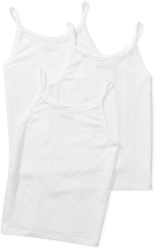 Hanes Girls Toddler Camisole 3-Pack 3-Pack, White, 4