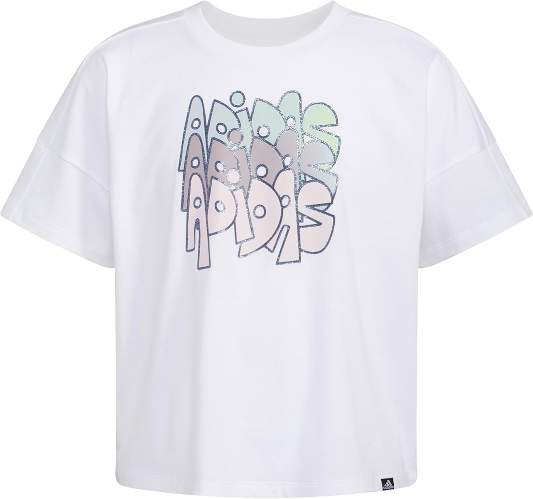 adidas Girls' Short Sleeve Tee T-Shirt