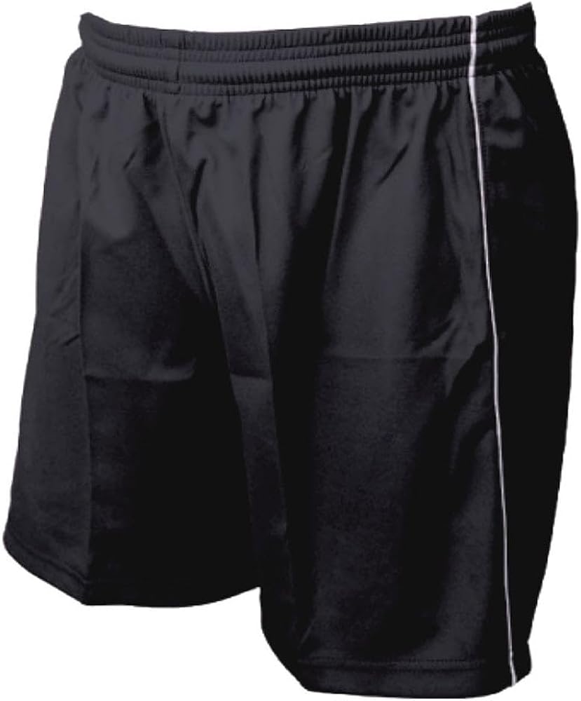 Vizari Kids Dynamo Soccer Shorts | for Boys and Girls (Black, Youth L)