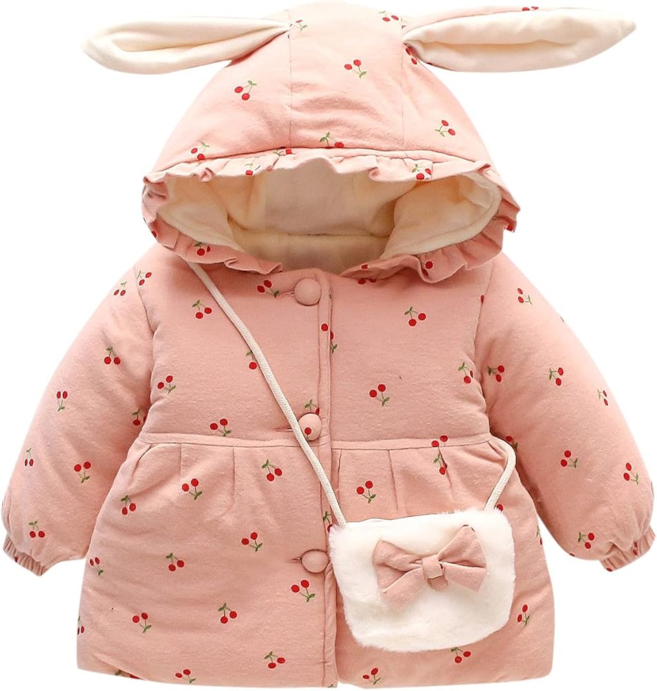 Teen Jackets Girls Warm Windproof Toddler Outerwear Baby Hooded Coat Girls Fleece Girls Coat&jacket Girls