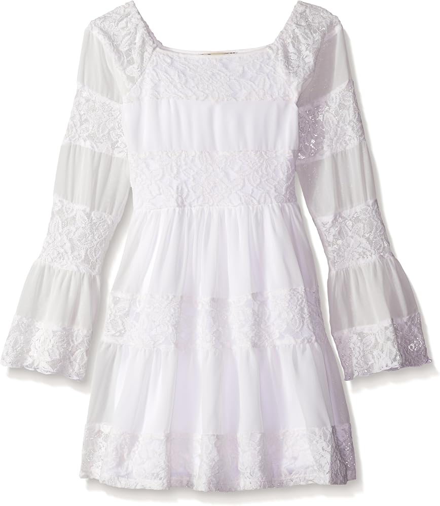 Speechless Big Girls' Allover Lace Shift Dress